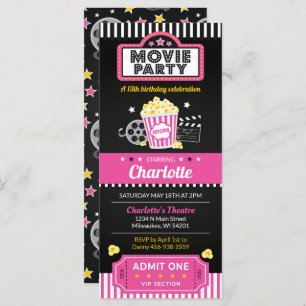 Einladung des Kinos, Filmabend Einladung Rosa