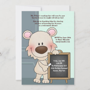 Einladung des Lehrers zum Ruhestand