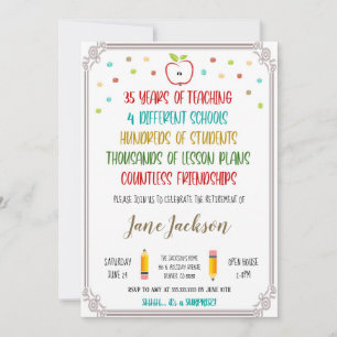 Einladung des Lehrers zur Altersversorgung