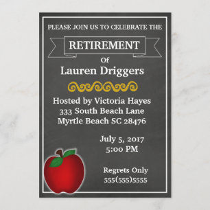 Einladung des Lehrers zur Ruhestandszeit