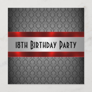 Einladung des Menschen zum 18. Geburtstag