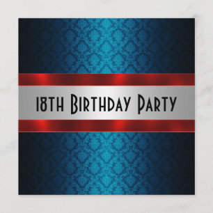 Einladung des Menschen zum 18. Geburtstag