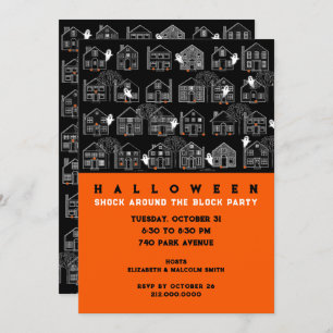 Einladung des Nachbarschafts-Halloween-Party