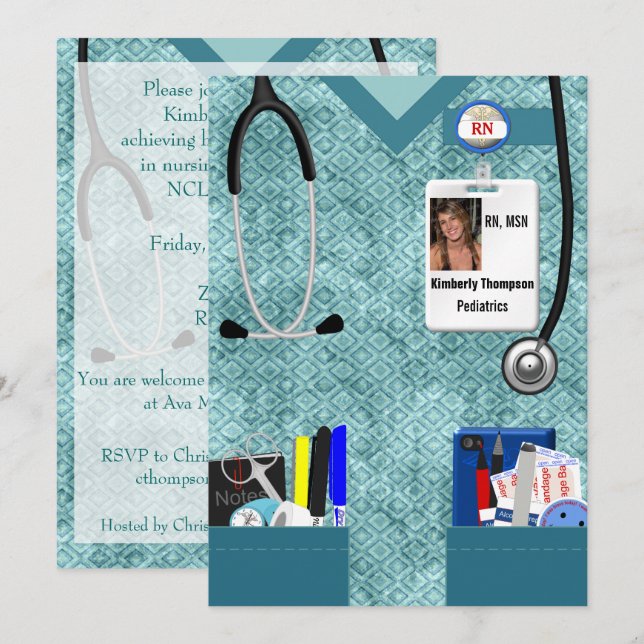 Einladung des nährenden Abschlusses (Vorne/Hinten)