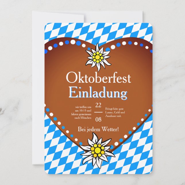Einladung des Oktoberfests (Rückseite)