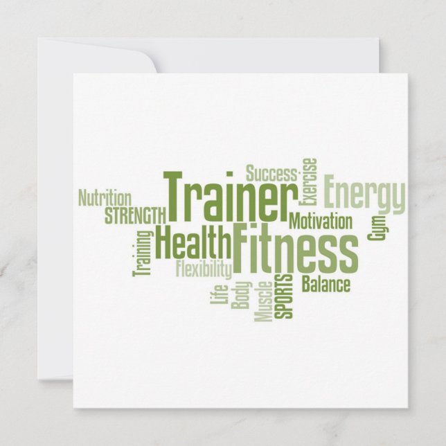 Einladung des Personal Trainers (Vorderseite)