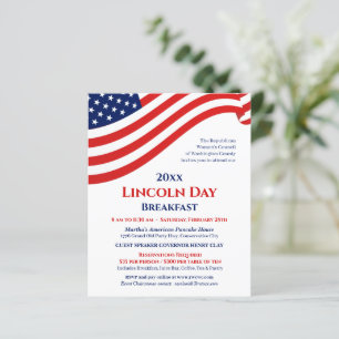 Einladung des Politischen Fundraiser Lincoln Day