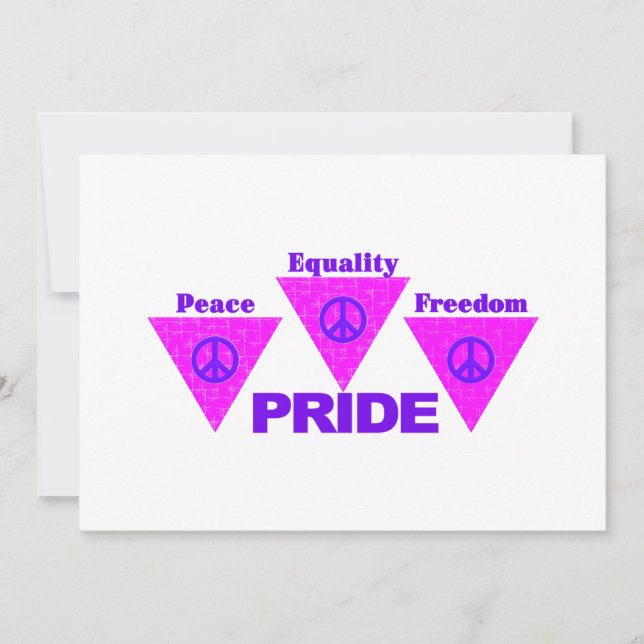 Einladung des Pride Triangle (Vorderseite)