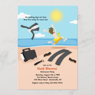 Einladung des Ruhestands-Party-(Mann)