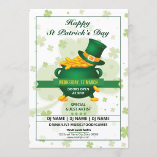 Einladung des St. Patricks Flyers