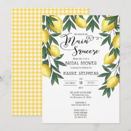 Einladung des tropischen Brautparty der Zitronenpr