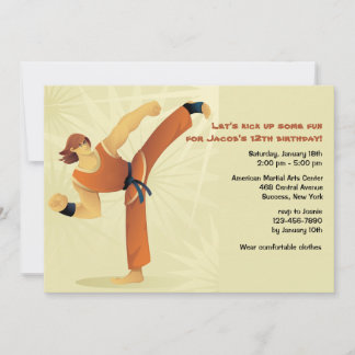 Einladung des Typ für Kampfkunst