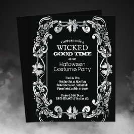 Einladung des Verzierten Halloween-Party an die Gr Flyer