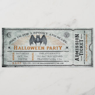 Einladung des Vintagen Basler Halloween-Tickets II