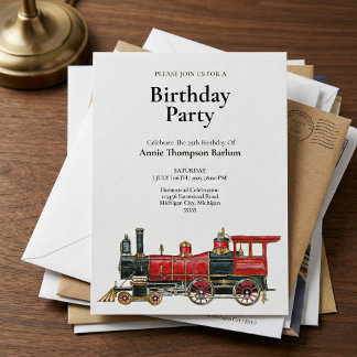 Einladung des Vintagen Roten Zuges zum Geburtstag
