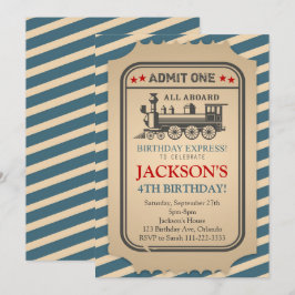 Einladung des Vintagen Zuges zum Geburtstag