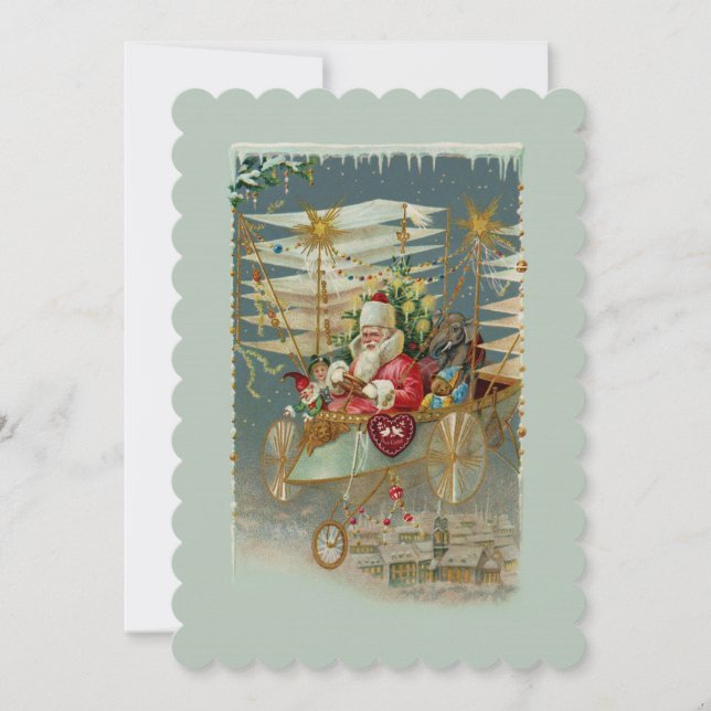 Einladung des Weihnachtsmanns und seiner Phantasti (Vorderseite)