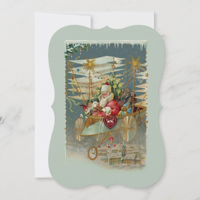 Einladung des Weihnachtsmanns und seiner Phantasti (Vorderseite)