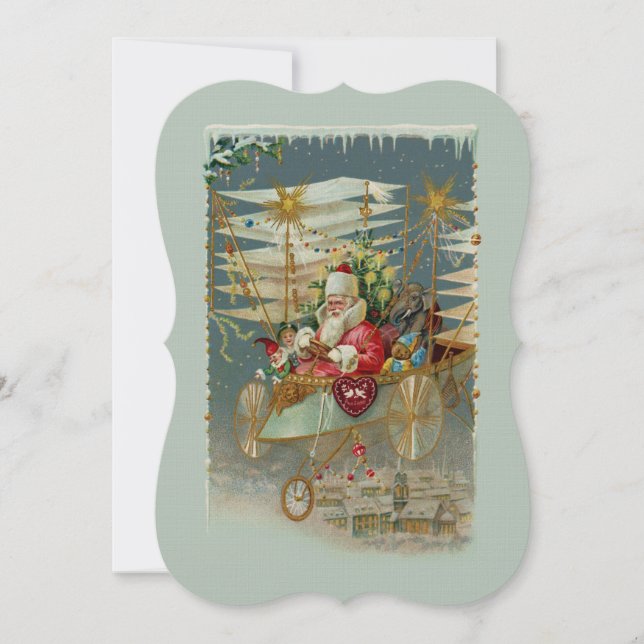 Einladung des Weihnachtsmanns und seiner Phantasti (Vorderseite)