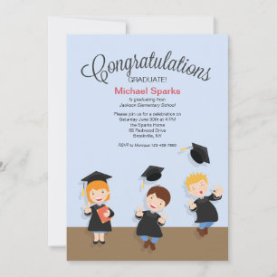 Einladung des Young Boy Graduate Abschlusses