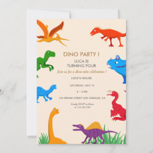 Einladung Dinosaurier zum Geburtstag