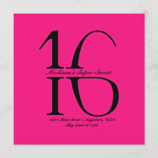 Einladung durch Super Sweet 16