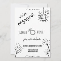 Einladung einer modernen Handgezeichneten-Gruppe