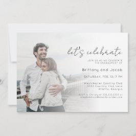 Einladung einer modernen Hochzeitsfeier für Foto