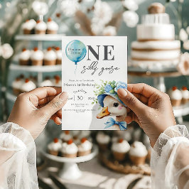 Einladung eines Albernen Gänsejungen zum 1. Geburt