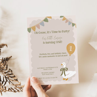 Einladung eines Albernen Gänsepastels zum Geburtst