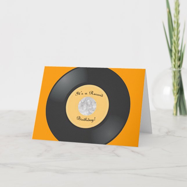 EINLADUNG EINES AUFZEICHNETEN GEBURTSTAGS-FOTOS (Vorderseite)