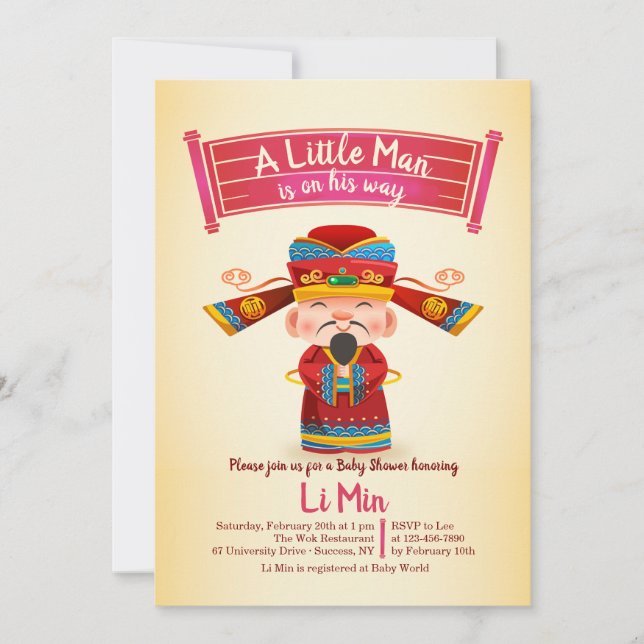 Einladung eines Chinesen (Vorderseite)