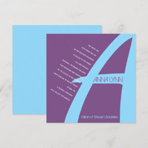 EINLADUNG EINES ERSTEN Bar BAT MITZVah