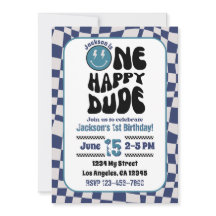 Einladung eines glücklichen Typ Boys zur Geburtsta