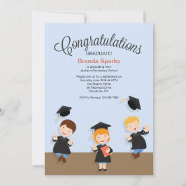 Einladung eines jungen Abschlusses mit Hochschulab
