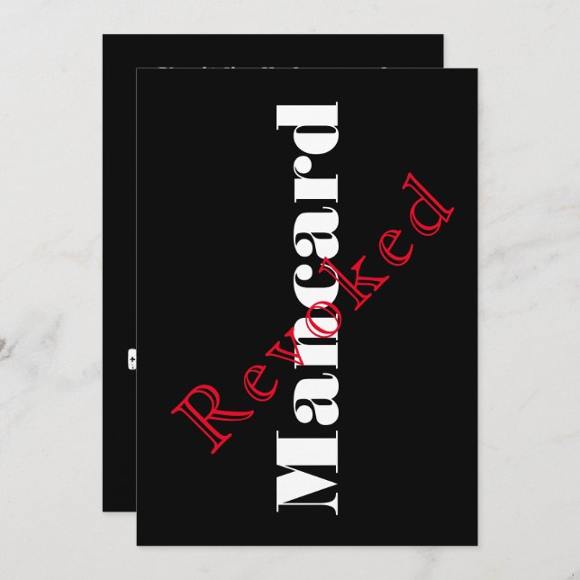 Einladung eines Mannkarten-Bachelor-Party (Vorne/Hinten)