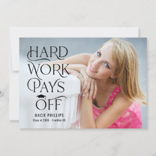 Einladung eines roten Abschlusses