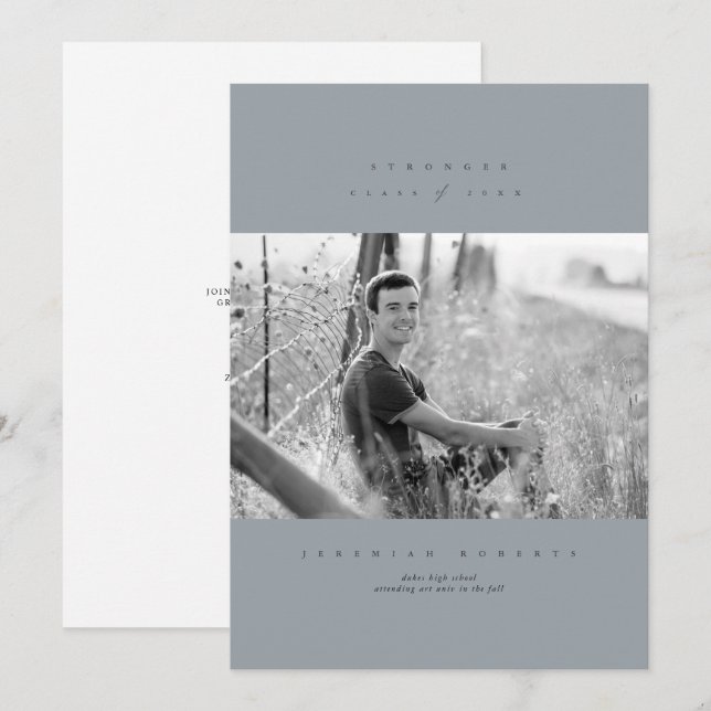 Einladung eines sauberen seriellen Abschlusses (Vorne/Hinten)