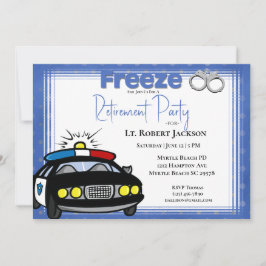 Einladung eines sonnigen Polizeibeamten zur Einste