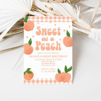 Einladung eines Sweet Peach zum Geburtstag