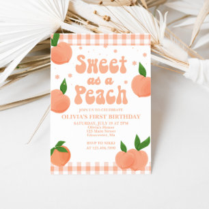 Einladung eines Sweet Peach zum Geburtstag
