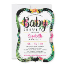 Einladung eines tropischen Babyduschers, Luau