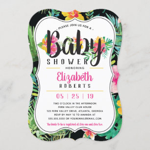 Einladung eines tropischen Babyduschers, Luau