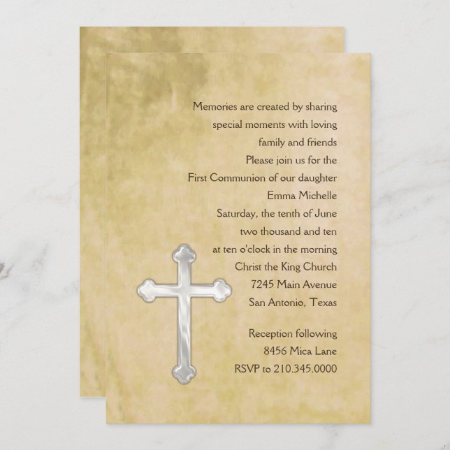 Einladung Erste Wasserfarbe (Vorne/Hinten)