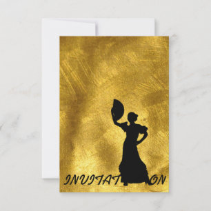 Einladung Flamenco Latin Ball Tanz