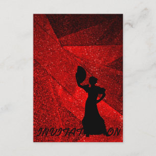 Einladung Flamenco Latin Ball Tanz