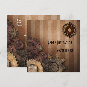 Einladung für alle Anlässe Zizzago Steampunk Desig