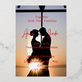 Einladung für besondere Folien