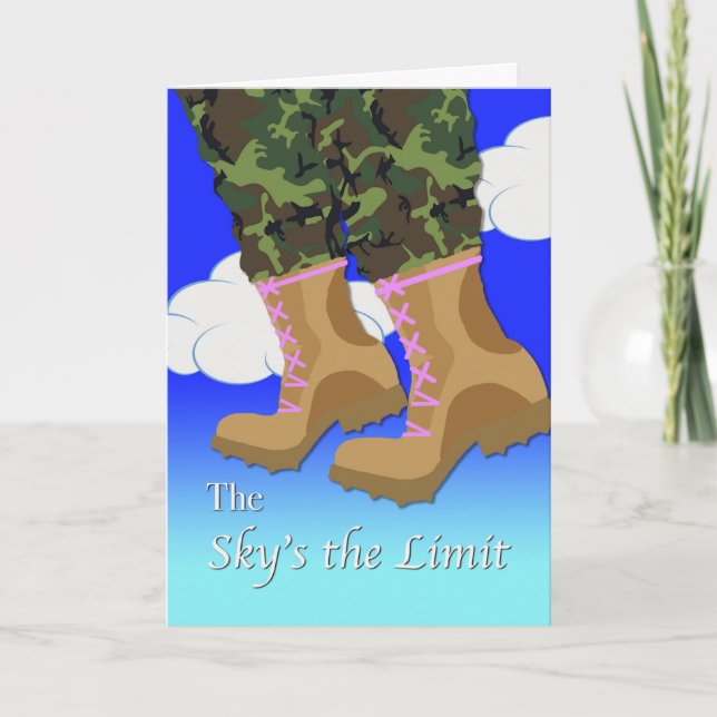 Einladung für Boot Camp Send Off Party für Weibche (Vorderseite)