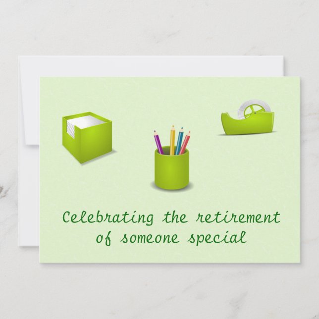 Einladung für Büroangestellte (Vorderseite)